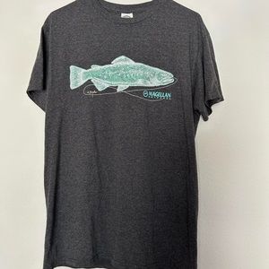 gray magellan fishing tee